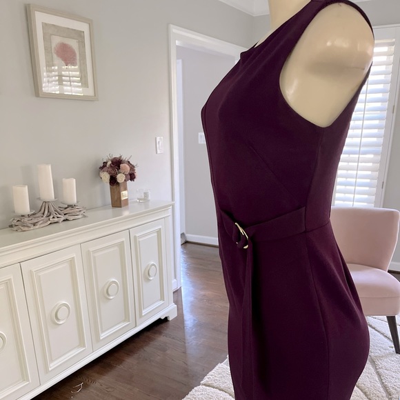 Eggplant colored sheath Calvin Klein dress - Picture 2 of 6